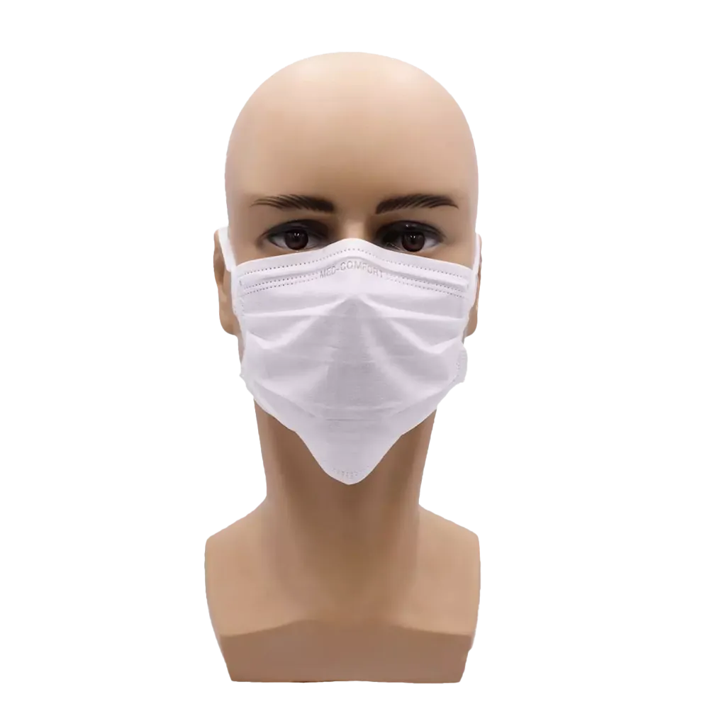 Surgical mask for bandaging, white, type IIR, Med-Comfort: buy fleece mouth protection for bandaging as mouth nose protection.