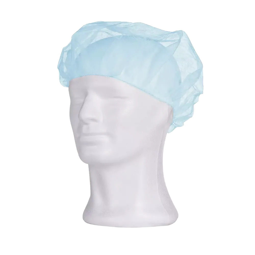 Barette cap, polypropylene, size M, light blue, Med-Comfort: buy disposable headgear for hygienic protection.