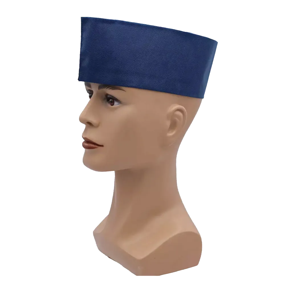 Shuttlecap made of fleece , colour blue, size unisize: buy size adjustable headgear for kitchen and catering as hygiene protection.