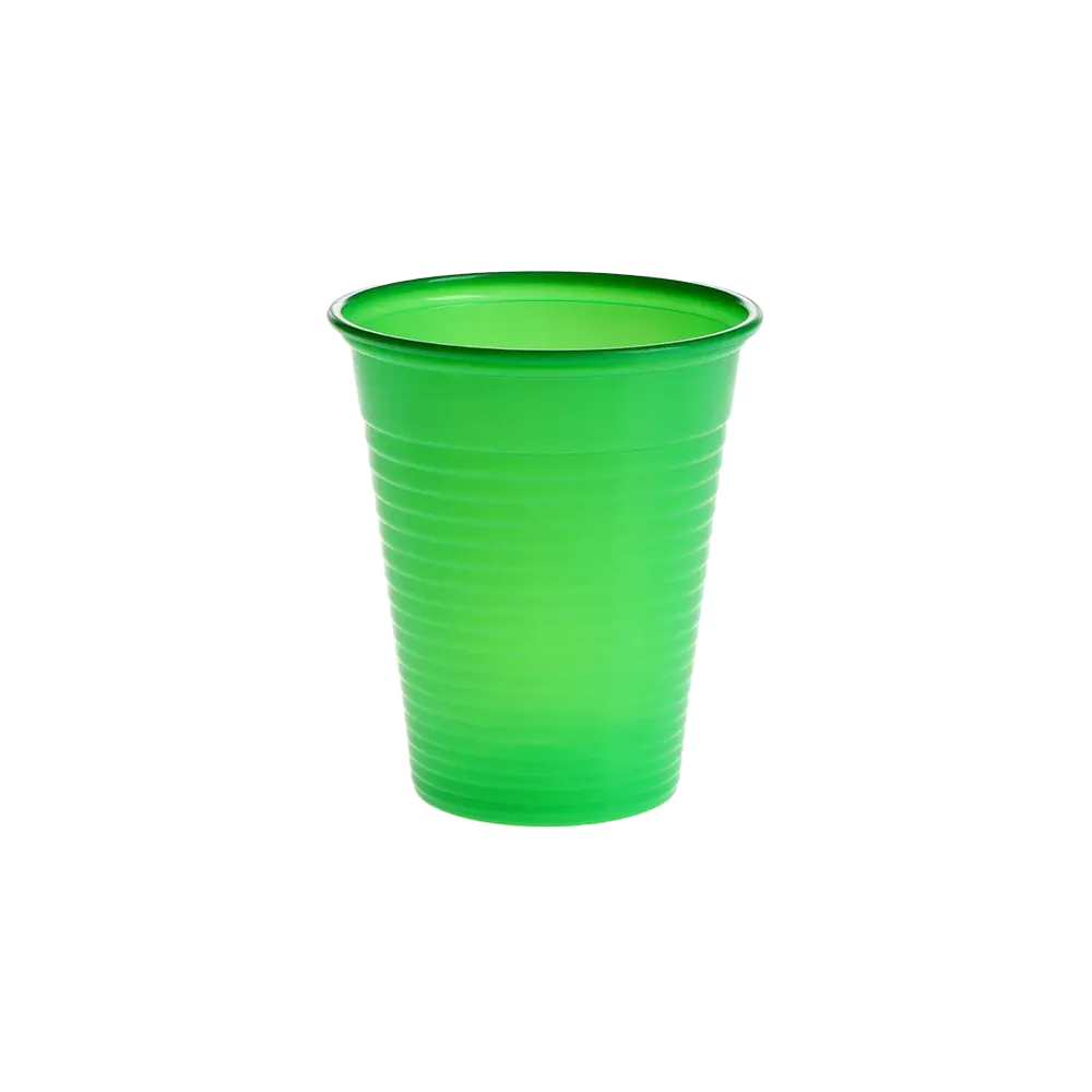 PP Mouth rinsing cup, 180 ml, colour green-opaque, polypropylene: buy sturdy, non-slip PP Mouth rinsing cup with rounded rim for dental treatments.