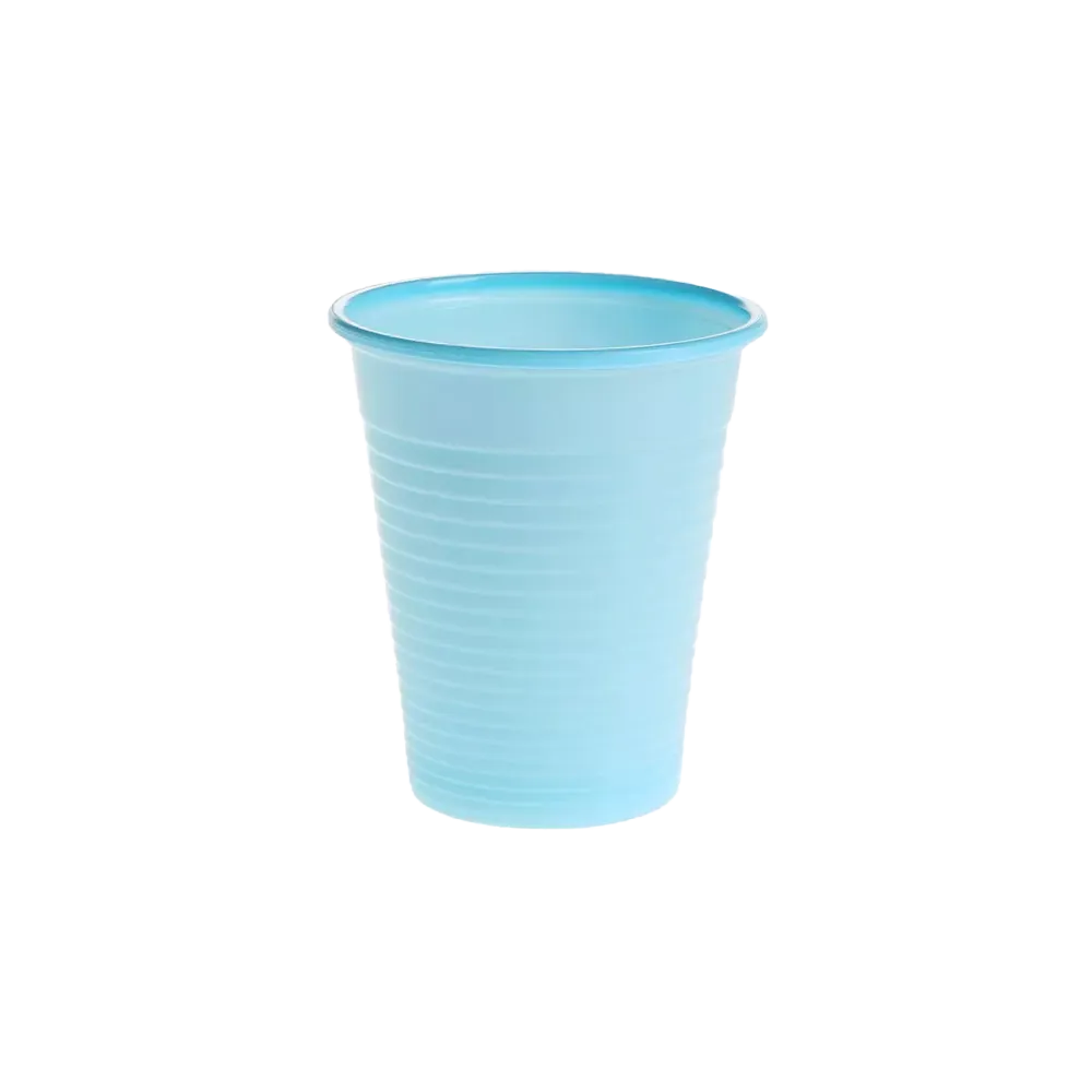 PE Mouthwash cup, 180 ml, colour light blue, polyethylene: buy sturdy, non-slip PE Mouthwash cup with rounded rim for dental treatments.