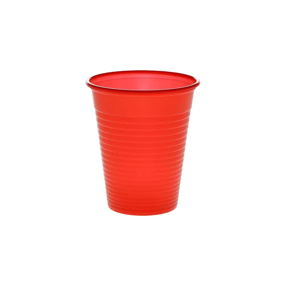 PE Mouth rinsing cup, 180 ml, colour red, polyethylene: buy sturdy, non-slip PE Mouth rinsing cup with rounded rim for dental treatments.