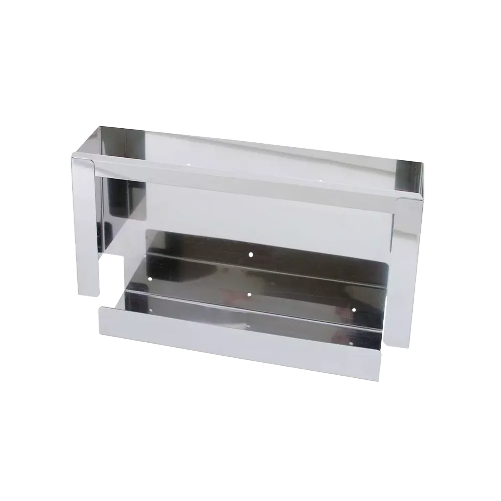 Disposable glove dispenser, glove dispenser holder, 389 x 226 x 82 mm, stainless steel: buy dispenser for hygienic and easy single removal of glove boxes.