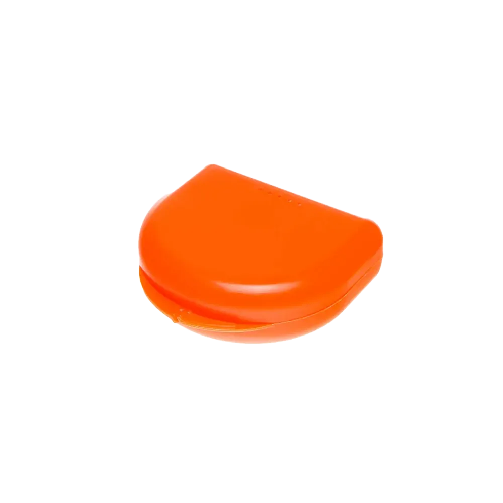 PP Dental splint box for adults, 65 x 58 x 20 cm, colour, orange, polypropylene: buy stable and robust splint box for storing dental splints and bite splints as dental supplies.