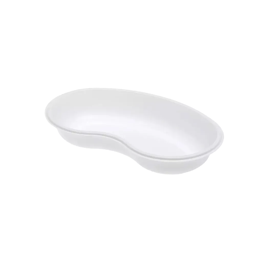 Disposable tray, colour white, 250 x 150 x 40 mm, Med-Comfort: buy kidney shaPE Disposable tray made of polystyrene as instrument tray and collection container for the nursing area.