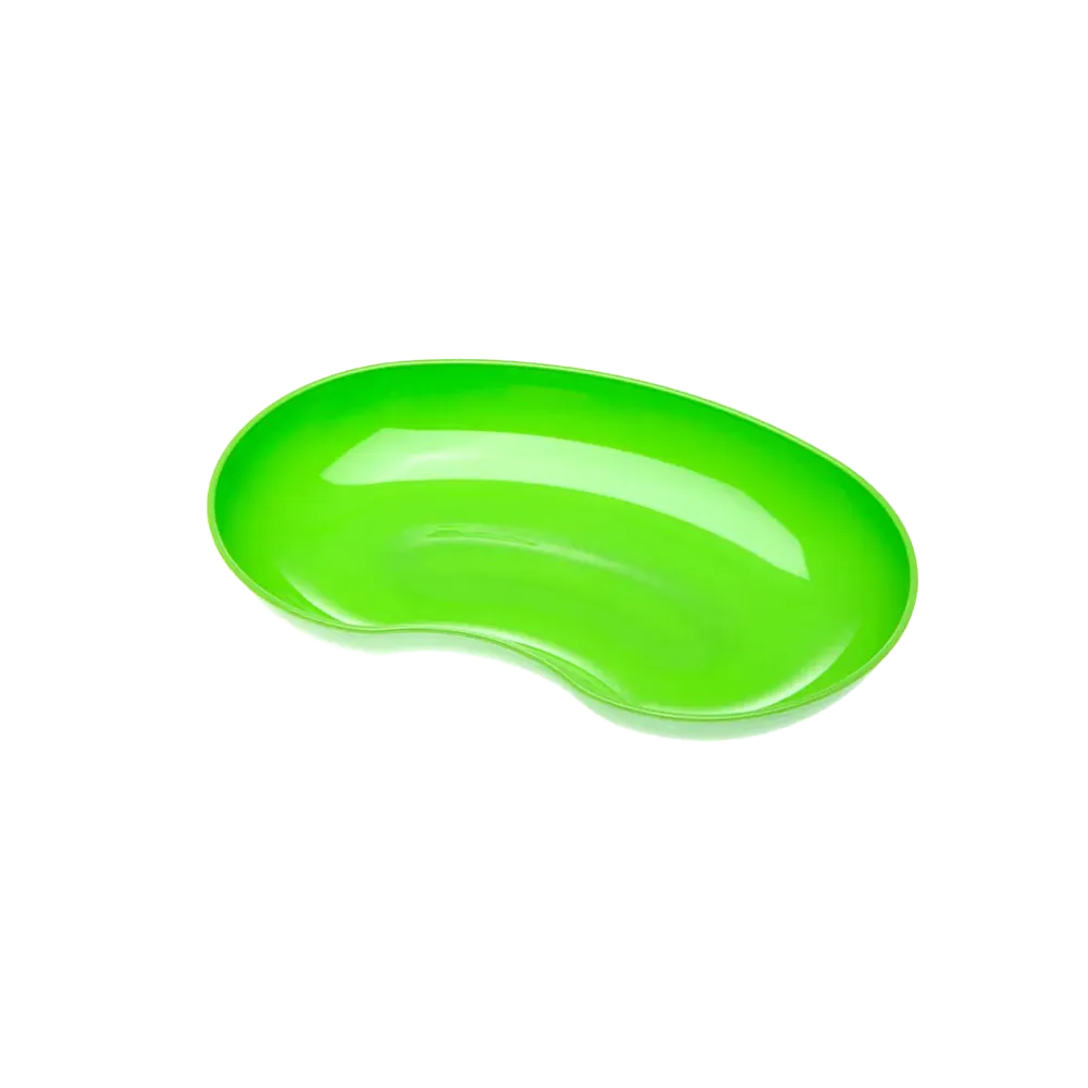 Plastic kidney dish, colour lime, light green, 24 cm, 600 ml, Med-Comfort: buy kidney dish as instrument tray and collecting container.