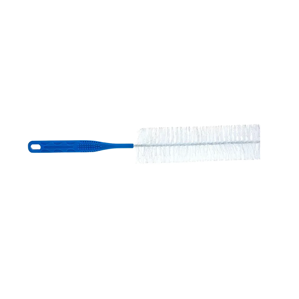 PP Urine bottle brush, 37 cm, colour white, blue: buy heat resistant brush for cleaning urine bottles as accessories for ward and patient use.