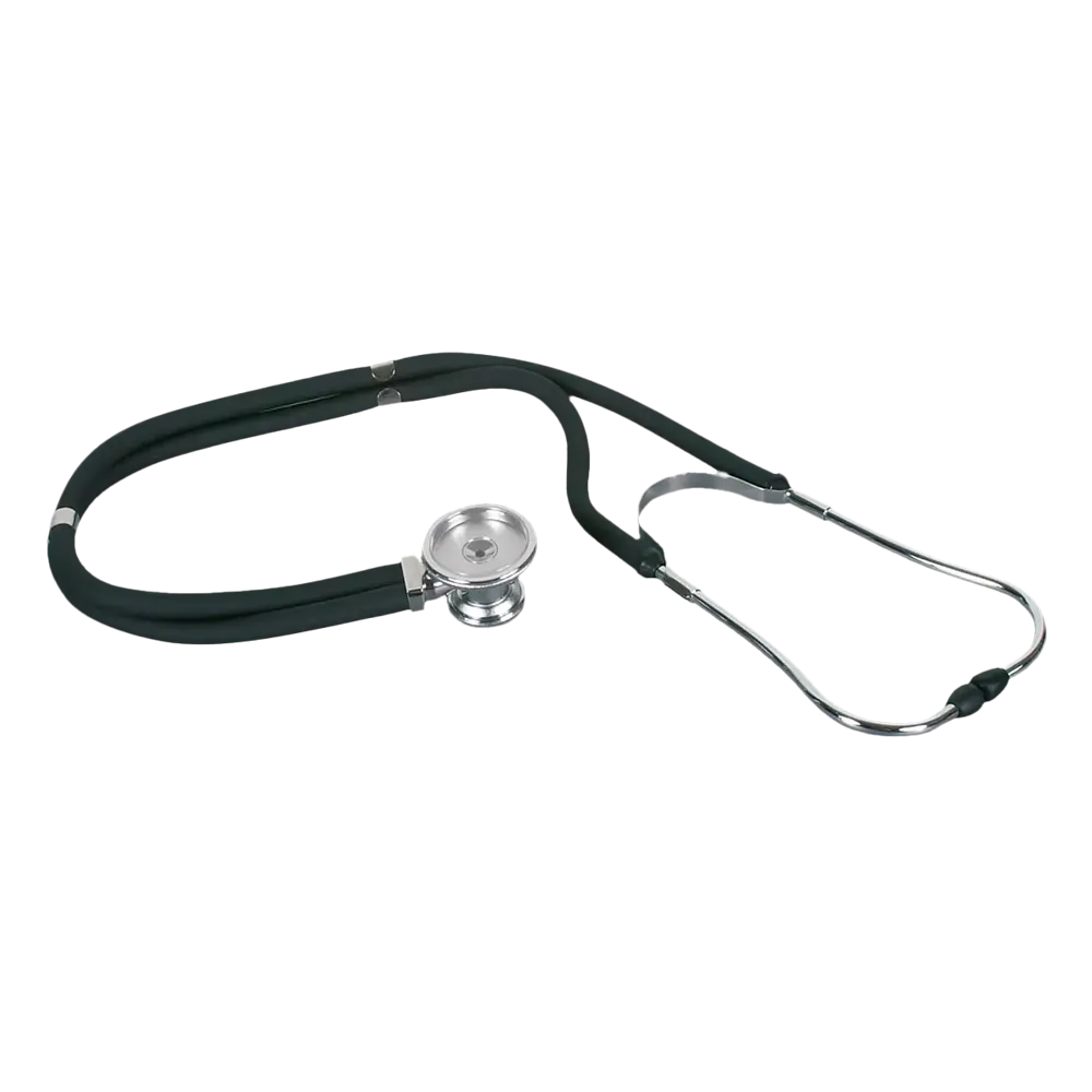 PVC Rappaport stethoscope, colour black, Med-Comfort: buy rappaport stethoscope with zinc alloy head for use in medicine and nursing as ward and patient supplies.