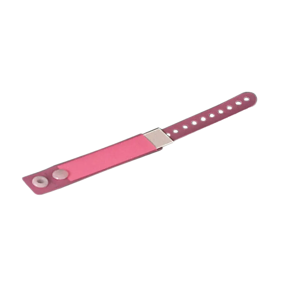 PVC children's patient wristband, colour pink, 162 x 18 mm: buy inscribable name wristband made of latex-free plastic for the small patients as ward supplies.