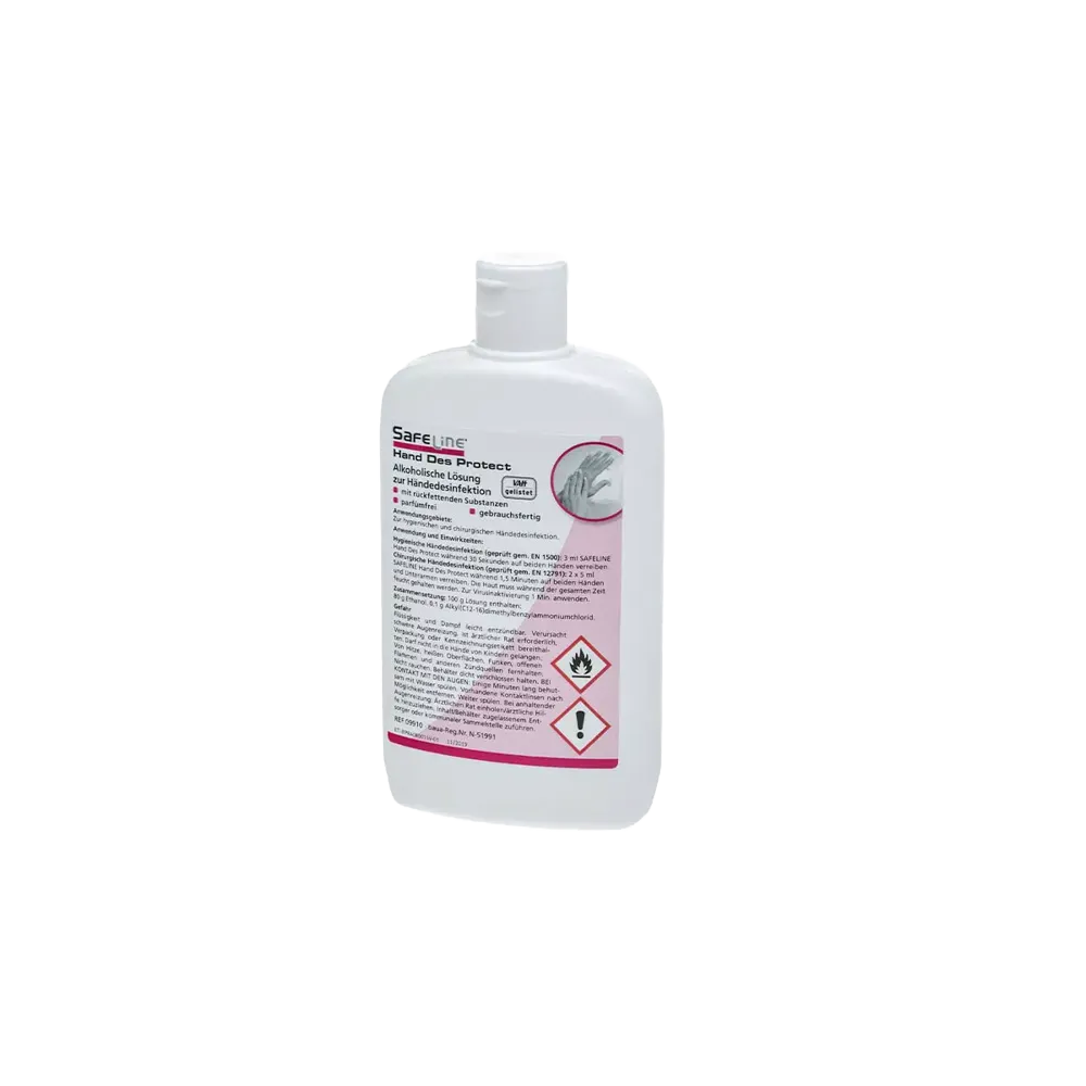 Hand disinfection, 150 ml, Safeline Hand Des Protect: buy ready-to-use, moisturising hand disinfectant for hygienic cleanliness for application on the skin.