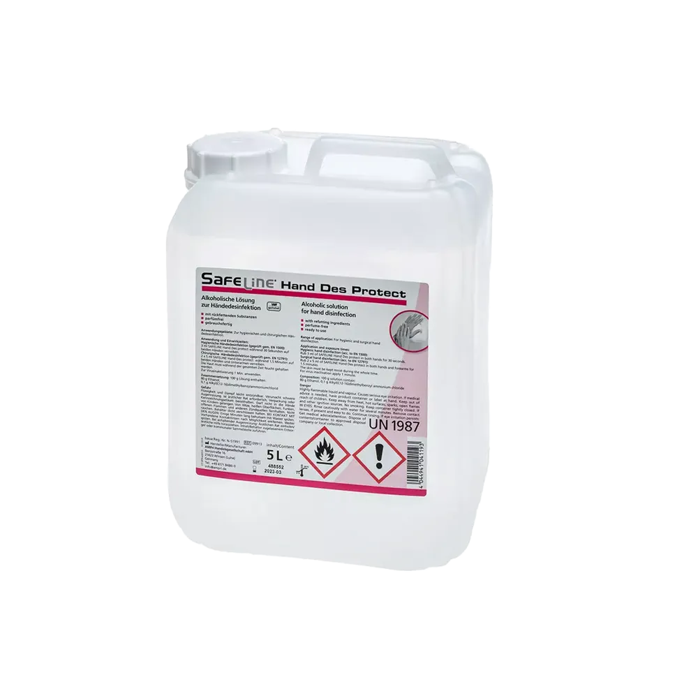 Hand disinfection, 5 l, Safeline Hand Des Protect: buy ready-to-use, moisturising hand disinfectant for hygienic cleanliness for application on the skin.