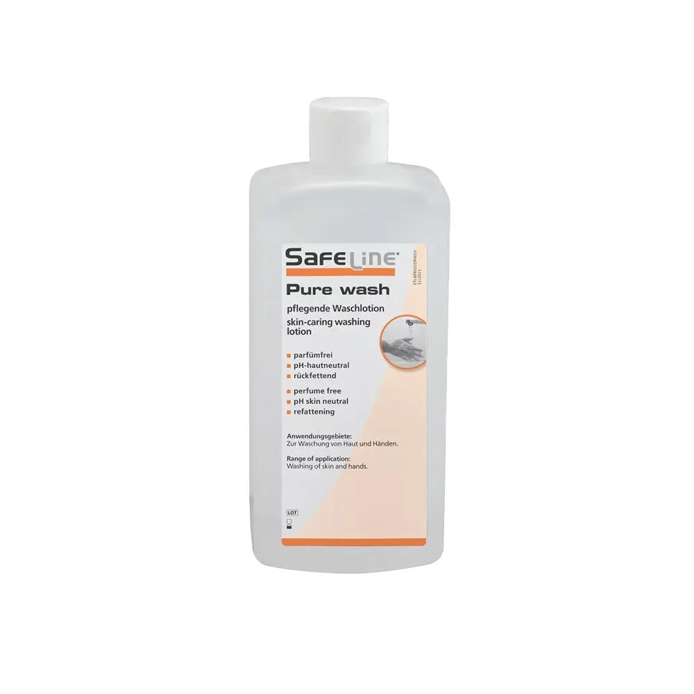 Washing lotion, 500 ml, Safeline Pure Wash: buy moisturising, pH skin-neutral lotion for fragrance-free washing and care of the skin.