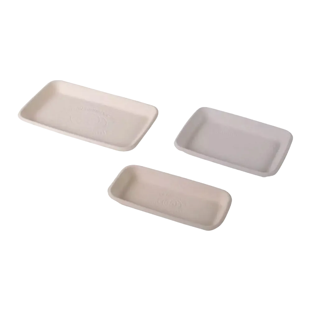 Foodtainer, moulded fibre tray, 180 x 90 x 22 mm, white, CareTainer: buy foodtrainer for use in the medical field to collect body fluids or to discard instruments.