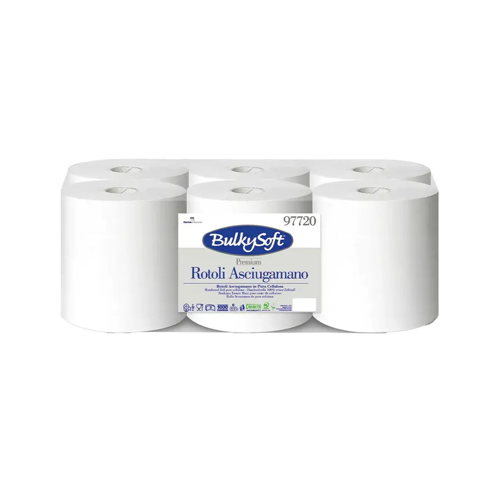 Hand towel rolls, 6 rolls, BulkySoft Premium: buy hand towel rolls in a box.