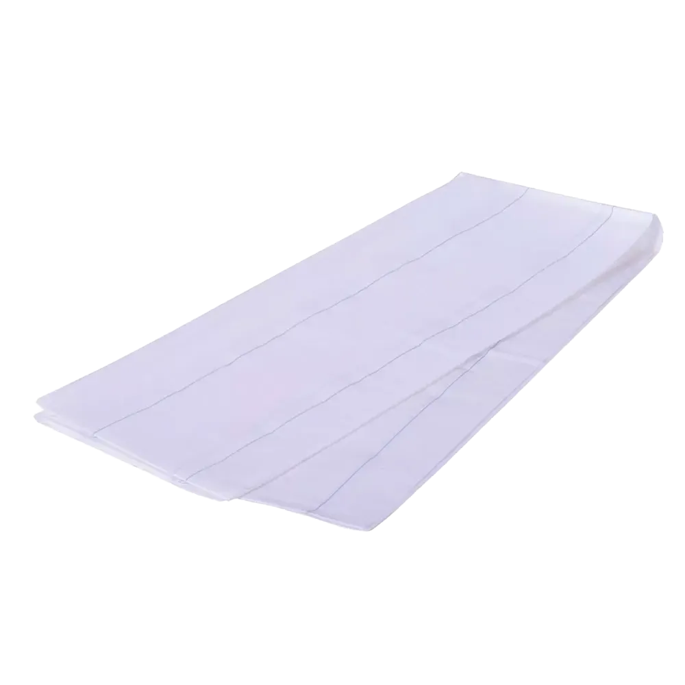 Tissue, PE stretcher protection sheet, white, blue, 75 x 210 cm: buy protection sheet made of tissue with polyethylene coating to protect the stretcher.