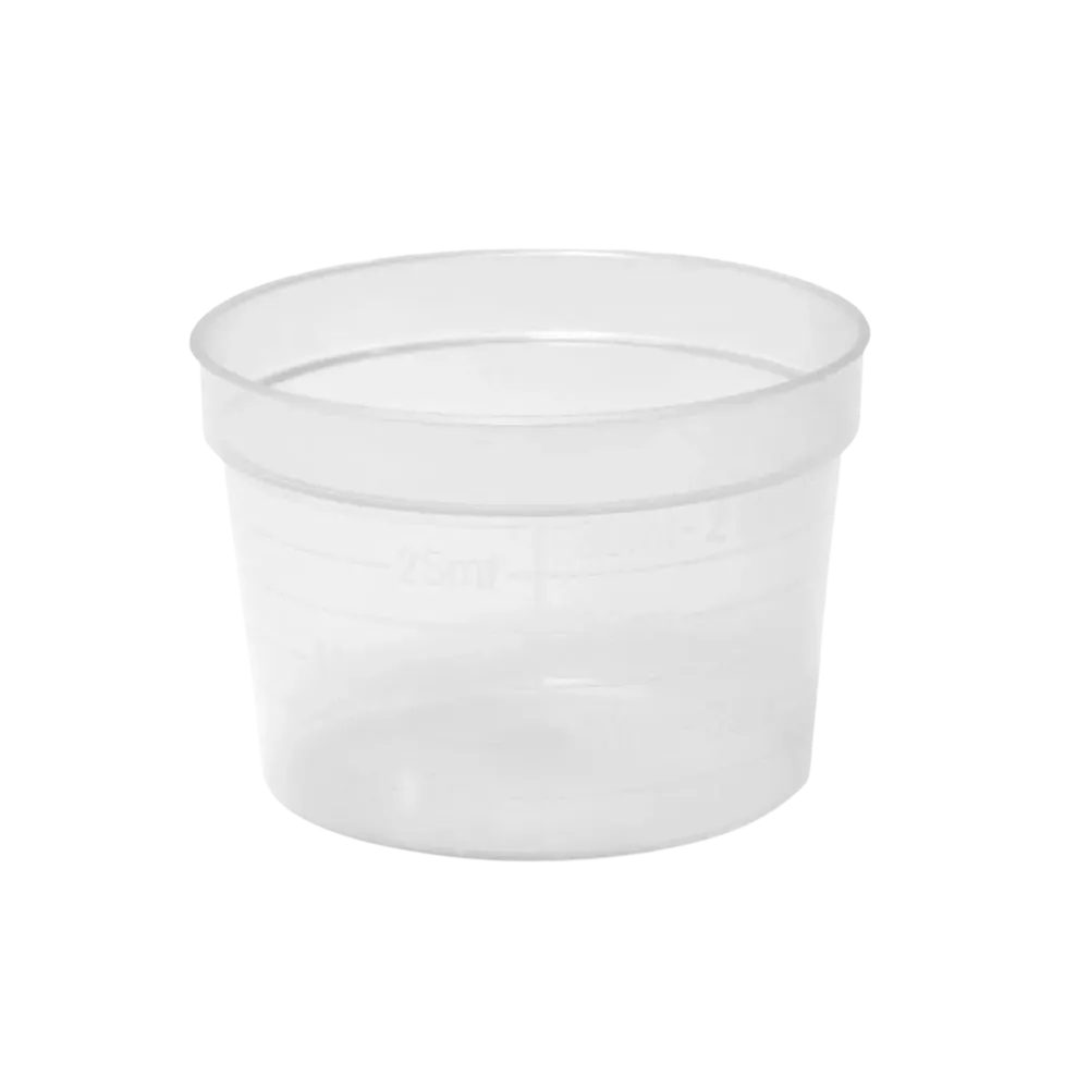 PP Medicine cups, colour transparent, wide, 30 ml, graduated: buy polypropylene medicine cups for taking medicines or for dosing liquids and dispensing medicines as ward supplies.