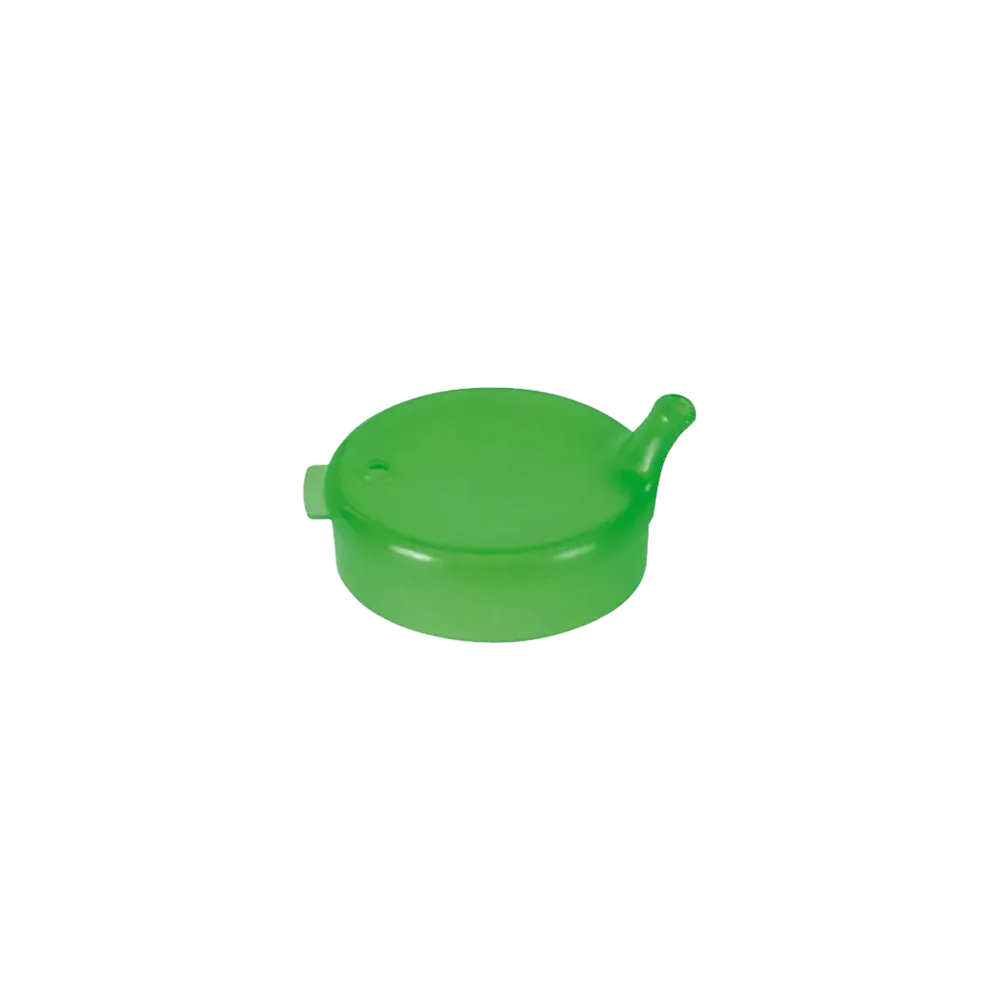 PP Beak cup top, green, 4x4 mm for 250 ml: buy polypropylene top for sippy cup as patient supplies.