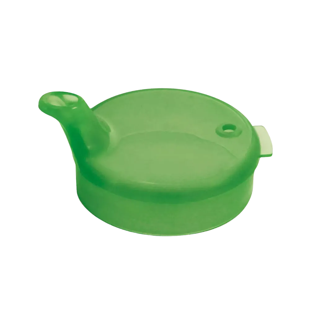 PP Beak cup top, green, 12 x 10 mm for 250 ml: buy polypropylene top for sippy cup as patient supplies.