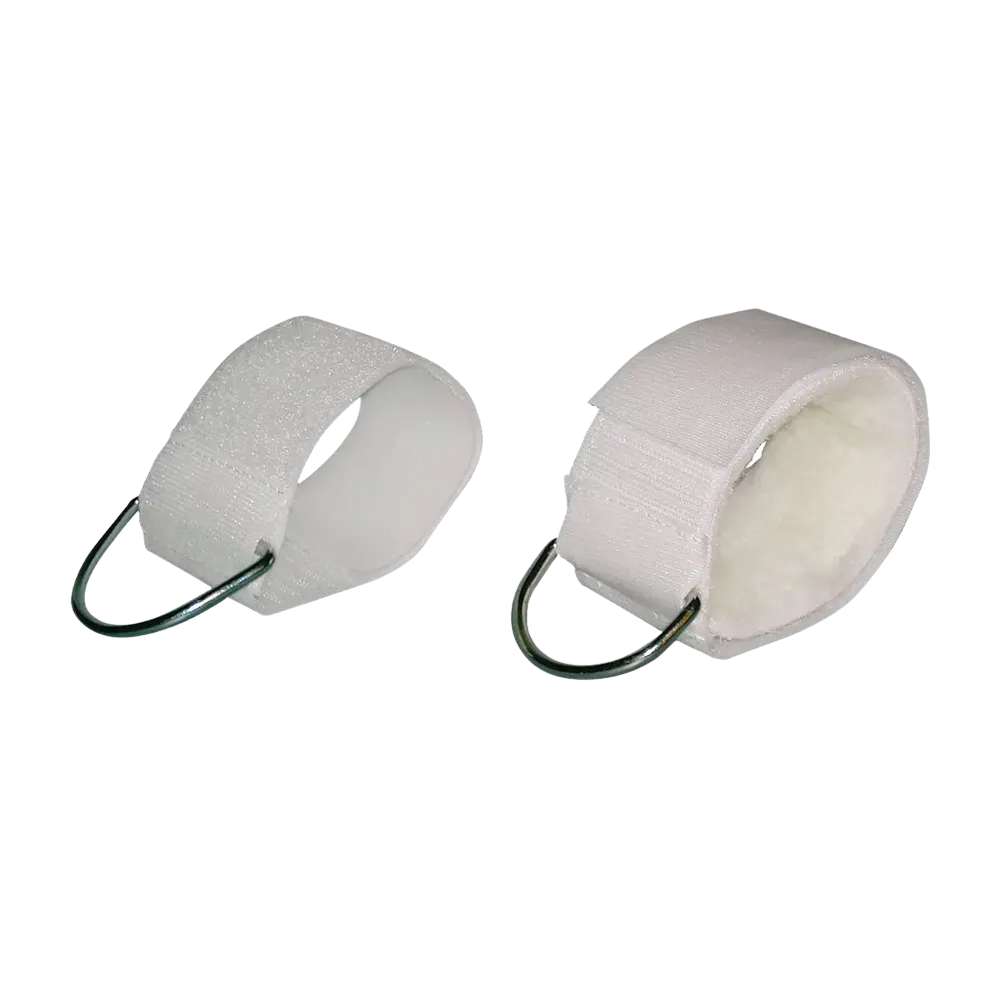 Articulated cuff, white, 30 x 5 cm: buy articulated cuff padded with felt for hand and foot fixation as patient supplies.